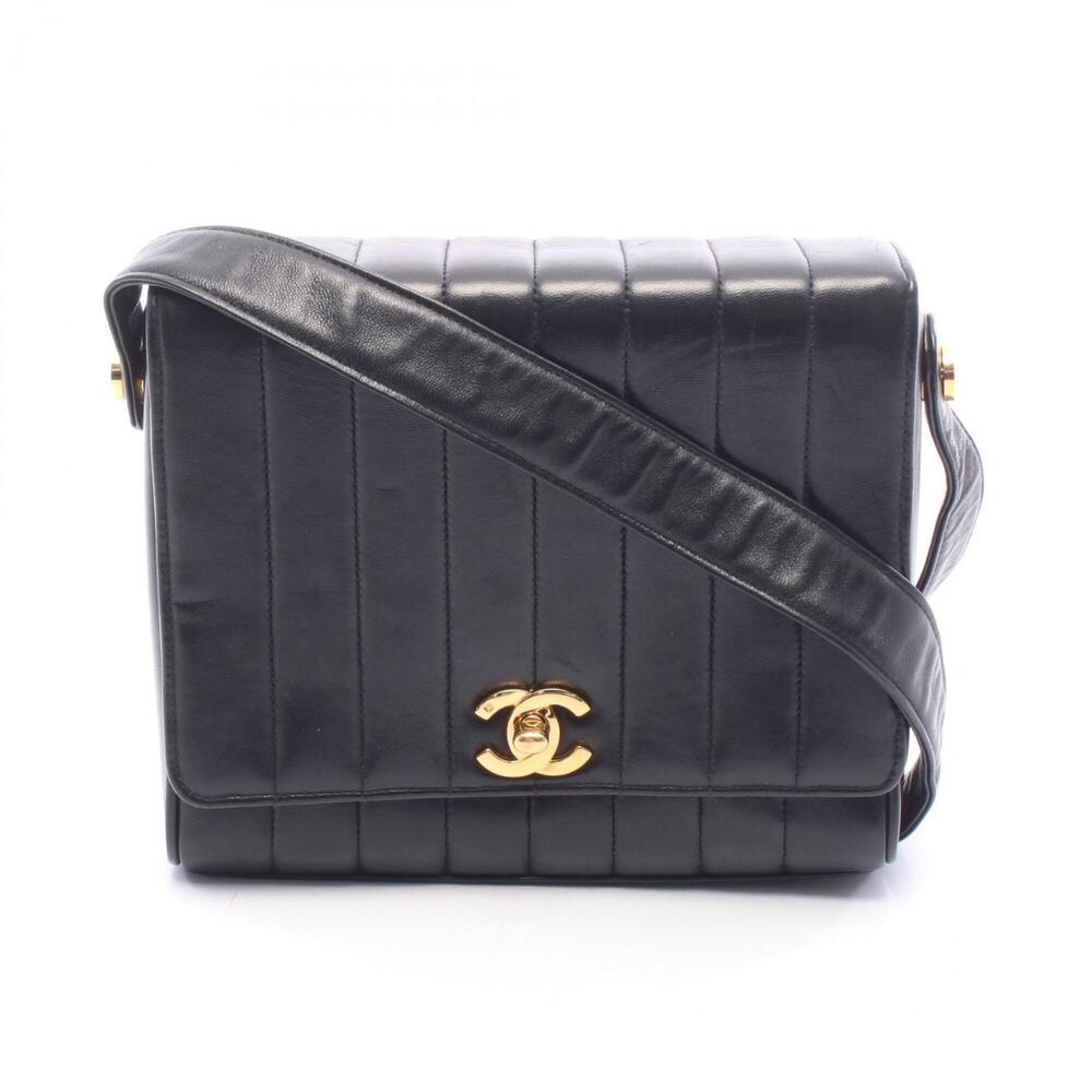 Chanel Mademoiselle Shoulder Bag/Handbag, Lambskin Leather, Women's, Black